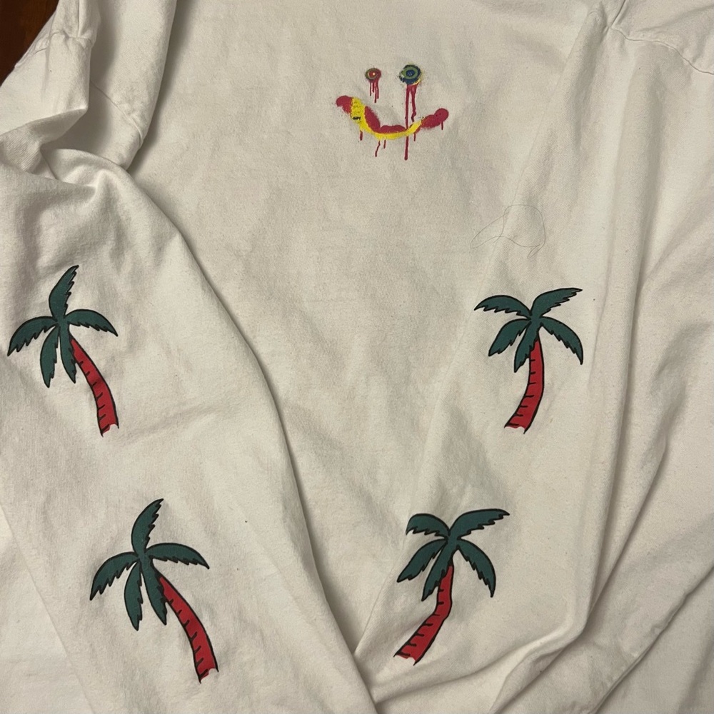 BoohooMAN White Oversized Official Man Long Sleeve Tee, Size XL - Picture 7 of 13